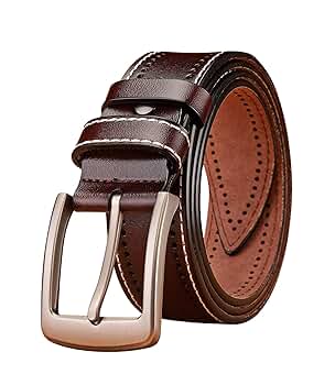 BAYINDA Men's Genuine Leather Uniform Belt Vintage Classics